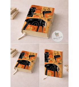 A5 Kitap Kılıfı (Modern Cubist)