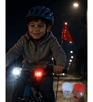 Bisiklet Ön Arka Işık Seti Silikon Çakar LED Güvenlik Lambası