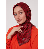 Levidor Kristal Eşarp - 06127 (Kırmızı)