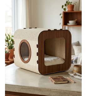 Özel Tasarım Vista MDF Kedi Evi