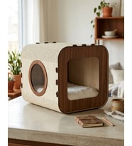 Özel Tasarım Vista MDF Kedi Evi