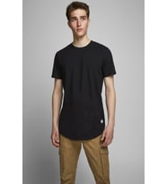 Jack & Jones Erkek Siyah Uzun T-shirt - 12113648-Black