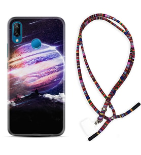 Huawei P20 Lite Mate 10 20 Lite Pro P40 Lite KılıfBoyun Asklı Rasta Silikon Super Planet 1797