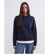 LCW Vision Lacivert Bisiklet Yaka Kadın Sweatshirt
