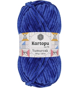 Yumurcak Kadife El Örgü İpi Gece Mavisi K524