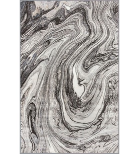 Eliana Home Baskılı, Yıkanabilir Kaymaz Taban Salon Halısı LNA1814 100x150 cm (Gri)