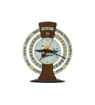 e38 EL İŞÇİLİĞİ KAYSERİ TEMALI AHŞAP TAKVİMLİ MASA SAATİ 25x20 cm- 6011 (Karışık)