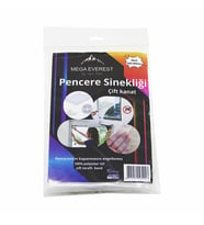 ÇİFT KANAT TÜL PENCERE SİNEKLİK 100X150CM - 5MT BANT (5690)