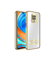 Xiaomi Redmi Note 9 Pro Uyumlu Kılıf Kamera Korumalı Logo Gösteren Zore Omega Kapak