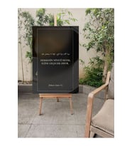 DİNİ SÖZLER KANVAS TABLO CANVAS DUVAR EV DEKARASYON SÜSÜ ÖLÇÜ SEÇMEYİ UNUTMAYINIZ :) (Siyah)