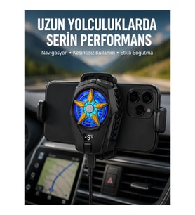 Mey İthalat® Mobil Cihaz Soğutma Radyatörü – Metal+ABS, Type-C Kablolu Yeni Nesil