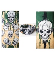 Haki Kuru Kafa Baskılı Buff Bandana 25x48 cm