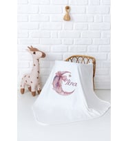 Pia Baby Premium %100 Pamuk Çift Kat Penye Bebek Battaniyesi 80x80 cm 5065-11 (Krem)