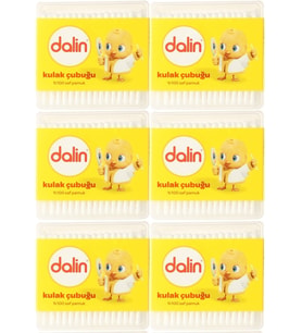 Dalin Kulak Çubuğu 100 Adet (6 Lı Set)