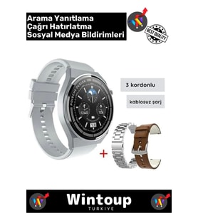 Watch 3 Max Wear Akıllı Saat Iphone Ve Android Tüm Telefonlara Uyumlu Arama Konuşma Smartwatch