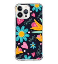 PrintiFy Apple iPhone 13 Pro Uyumlu Retro Color 1 Baskılı Şeffaf Köşe Korumalı Antişok Kılıf