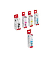 GI-490 Pixma G1400 4 Renk Uyumlu Orjinal Mürekkep Seti + 1 Mavi