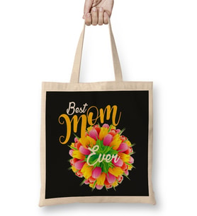 Best Mom Ever Bez Çanta Uzun Saplı