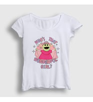 Presmono Kadın Beyaz Peepo Who's That Wonderful Girl Nanalan T-Shirt 533451tt (Beyaz)