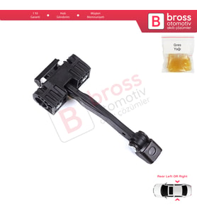 BMW 1 Series F20 F20N 2011-2019 5-Door 51227446727 İçin Arka Sağ veya Sol Kapı Gergisi