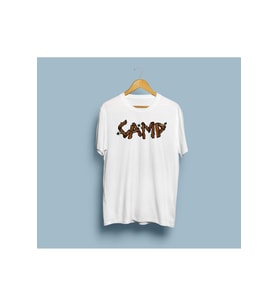 Oversize Camp Tasarım Unisex T-shirt