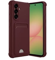 Galaxy A36 Kılıf Kelvin Kartvizitli Silikon - Bordo