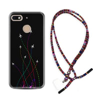 General Mobile GM8 Go GM9 GM20 Pro Plus Kılıf Boyun Asklı Rasta Silikon Line Planet 1736