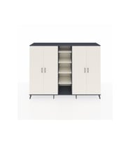 Hyperion Dolap 12 Raflı 4 Kapaklı 220x44x163 Antrasit-Aytaşı