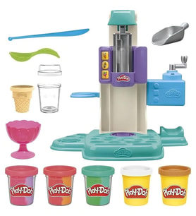 Nessiworld Hasbro Play-Doh Gökkuşağı Girdaplı Dondurma Oyun Seti G0028