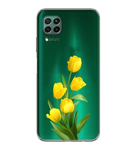 Huawei P40 Lite Uyumlu Baskılı Yumuşak Silikon Şeffaf Telefon Kılıfı