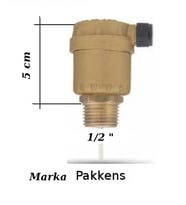 Pakkens Otomatik purjör Hava Alma Tahliye Cihazı 1/2 ’’