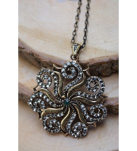 STONEAGE JEWELLERY Otantik Bayan Kolye (Altın / Dore)