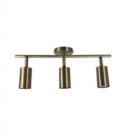 RİOLİGHT LED SPOT,LED AVİZE ESKİTME GÖVDE 3XGU10 DUYLU GÜN IŞIĞI 360 DERECE HAREKETLİ BAŞLIK SPOT (Eskitme Altın)