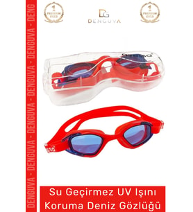 Premium Ayarlanabilir Kayış Su Geçirmez Uv Işını Koruma Silikon Plastik Antifog Kutulu Deniz Gözlüğü