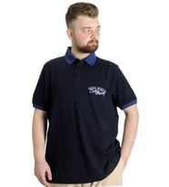 Mode XL Büyük Beden Erkek Polo T-shirt SAILING 23344 Lacivert