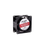 Class 80X80X38 Ac 220V Aksiyel Fan Cf 246 Metal Kasa (Siyah)