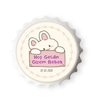 Doğum Günü ve Baby Shower Hediyesi İsimli Metal Magnet Seti (10 Adet)