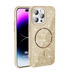 Microsonic Apple iPhone 14 Pro Max Kılıf GlamGrip Luxe Gold (Gold)