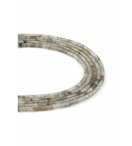Labradorit Doğal Taş Parlak Silindir Kesim 3x6mm Dizi [AA]