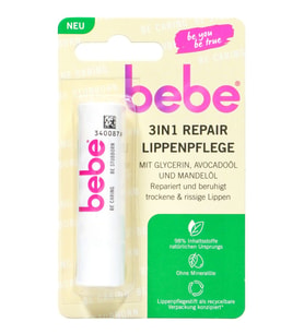 Bebe Zartpflege 3 in 1 Onarıcı Dudak Bakım Kremi (Çok Renkli)