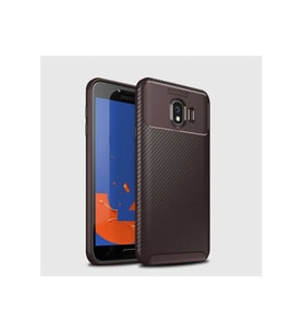 Samsung Galaxy J4 Uyumlu Kılıf Zore Negro Silikon Kapak (Kahverengi)