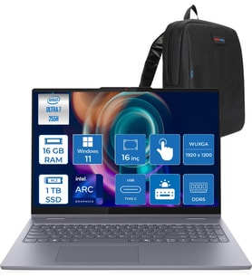Lenovo Ideapad 5 2-In-1 16AIL10 Intel Core Ultra 7 255H Aı 16GB 1tb SSD 16" Wuxga  IPS 300NITS Intel® Arc™ 140T WIN11PRO Dokunmatik +Digital Pen2 Taşınabilir Bil 83KS002ATRP03+ZETTAÇANTA