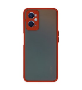 Oppo A96 Kılıf Montreal Silikon Kapak - Kırmızı