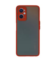 Oppo A96 Kılıf Montreal Silikon Kapak - Kırmızı