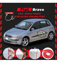 Fiat Bravo Oto Araç Kapı Koruma Fitili 5metre Parlak Kırmızı Renk