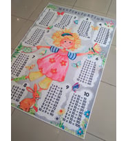 EVALİFE EMBOS 8133 ÇARPIM TABLOSU KAYMAZ ÇOCUK HALISI 120X180 CM