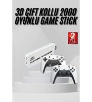 Retro Oyun Konsolu 4K HD 2000 Oyunlu Çift Kontrolcü