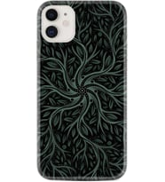 Apple iPhone 11 12 13 Mini Kılıf Desemli Silikon Sarmaşıklar 1675