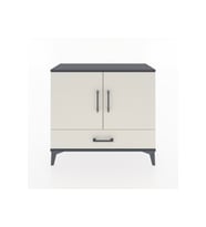 Arges Şifonyer 2 Raflı Tek Çekmeceli 2 Kapaklı 88x30x80 Antrasit-Aytaşı