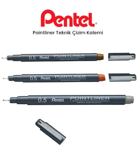 Pentel Pointliner Teknik Çizim Kalemi 0,5mm